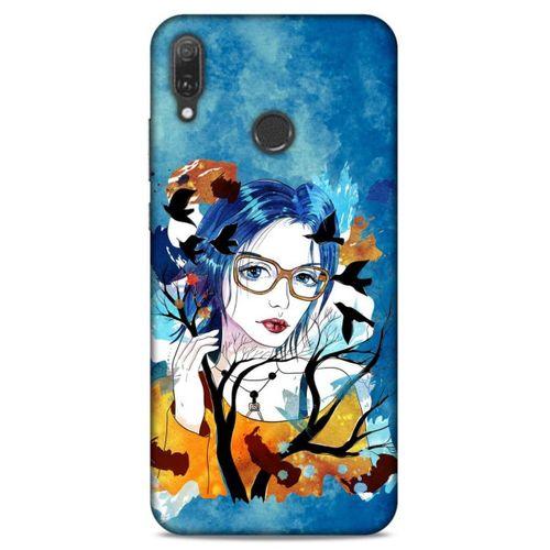 Lopard Huawei Y9 2019 Uyumlu Kılıf Sürreal Yüzler ♀ (27) Tasarımlı Kılıf Baskılı