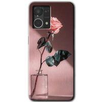 Oppo Reno 7 4G Kılıf HD Desen Baskılı Arka Kapak - Retro Gül
