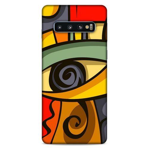Lopard Samsung Galaxy S10 Uyumlu Kılıf Soyut Sanat (7) Baskılı Telefon Kılıfı