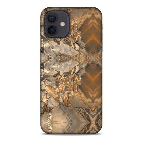 Mermer Desenli (8) Tema Baskılı Kılıf Açık Kahverengi Apple iPhone 12 Kılıf
