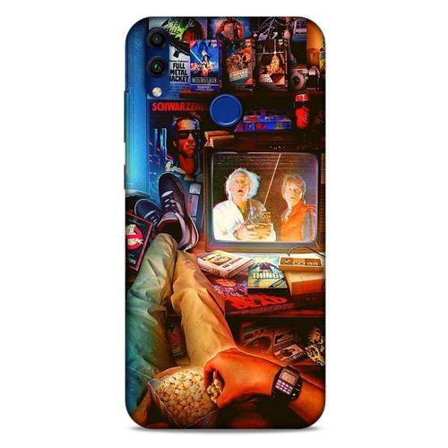 Retro (35) Desen Fit Design Kılıf Renkli Huawei Honor 8C Kılıf