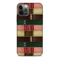 Apple iPhone 12 Pro Kılıf Patchwork (41) Tank Kılıf Koyu Yeşil Pembe