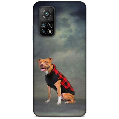 Xiaomi Mi 10T 5G Kılıf Köpek Kıyafetleri (31) TPU Kılıf Pitbull Yelek