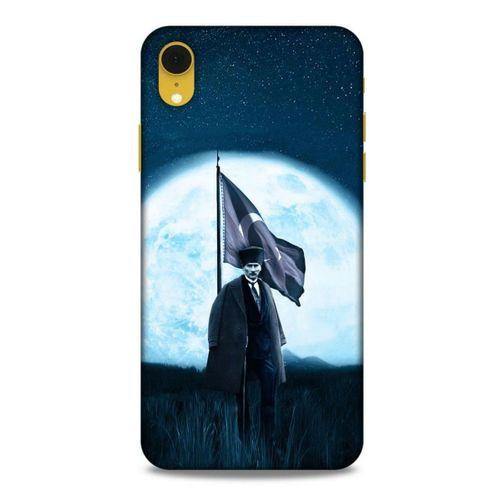 Apple iPhone XR Kılıf Atatürk (45) Liquid Air Kılıf Ay Işığı