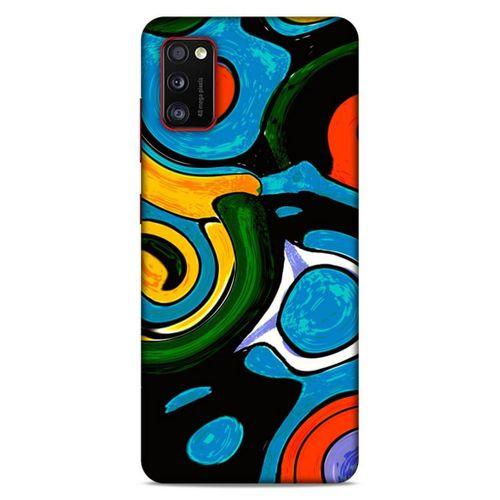 Lopard Samsung Galaxy A41 Uyumlu Kılıf Soyut Sanat (24) Desenli Darbe Emici Kılıf