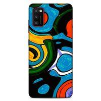 Lopard Samsung Galaxy A41 Uyumlu Kılıf Soyut Sanat (24) Desenli Darbe Emici Kılıf