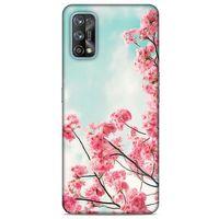 Lopard Oppo Realme 7 Pro Uyumlu Kılıf Bahar (44) Tough Armor Kılıf Kiraz Çiçekleri