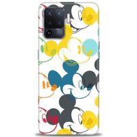 Oppo Reno 5 Lite Kılıf HD Baskılı Kılıf - Renkli Mickey Mouse + Tam Ekran Koruyucu