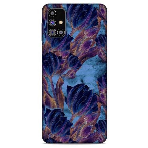 Samsung Galaxy M31s Uyumlu Kılıf Mavi Delisi (49) Ultra Silikon Kılıf Lale