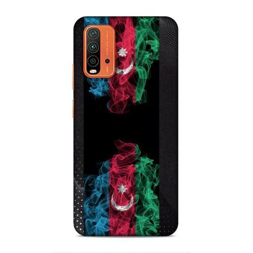 Xiaomi Redmi 9T Uyumlu Kılıf Azarbaijan (5) Koruma Kabı Azeri Bayrak İllustre
