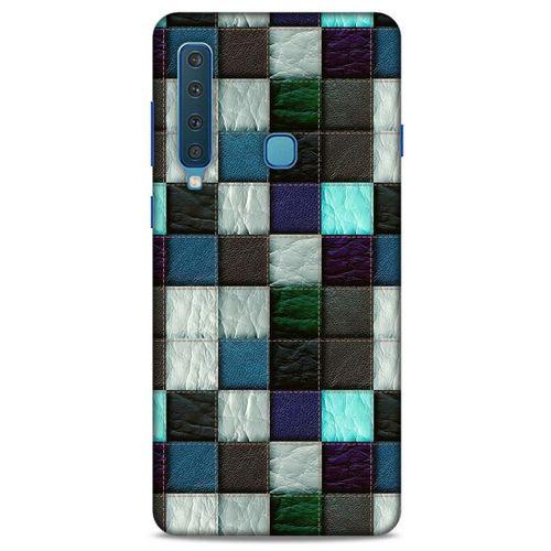 Samsung Galaxy A9 2018 Kılıf Patchwork (46) Core Armor Kılıf Gri Cam Göbeği