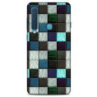 Samsung Galaxy A9 2018 Kılıf Patchwork (46) Core Armor Kılıf Gri Cam Göbeği