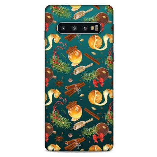 Frutix Portakal 01 Samsung Galaxy S10 Kılıf Desenli Silikon