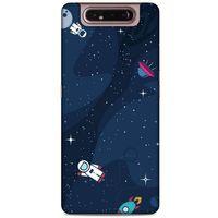 Samsung Galaxy A80 Uyumlu Kılıf Mavi Delisi (23) Ultra Koruma Kılıfı Nasa
