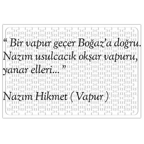Nazım Hikmet Vapur Şiiri Puzzle 240 Parça Yapboz