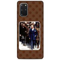 Samsung Galaxy S20 Plus Kılıf Atatürk (23) Ultra Koruma Kılıfı Kahve Yuvarlak
