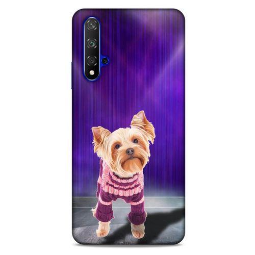 Huawei P Smart S 2020 Kılıf Köpek Kıyafetleri (13) Silikon Kap Yorkshire Terrier Kazak