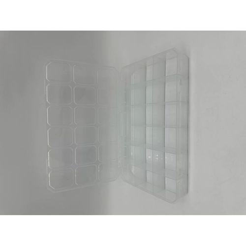 Organizer Plastik Kutu Box 18 Sabit Bölmeli 185x295x40mm