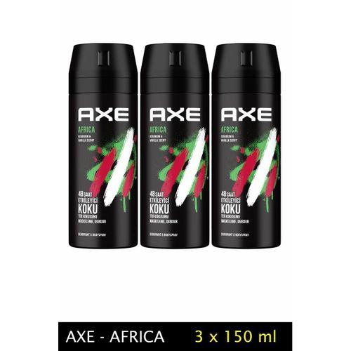 3 Adet Axe Africa Erkek Deodorant Sprey 150 ml