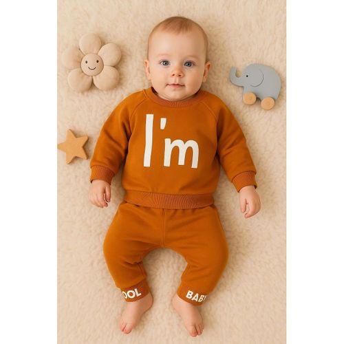 I'm Cool Desenli Pamuklu 2'li Erkek Bebek Takımı