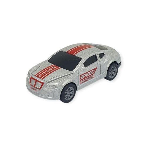 Çek Bırak Metal Küçük Arabalar 8 cm - SH40031 - Gri Spor Araba