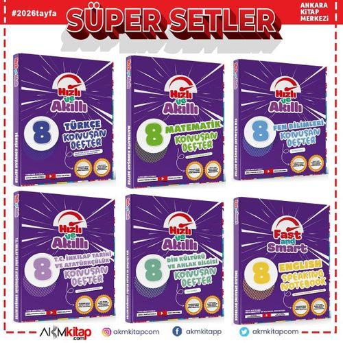 Tammat Yayıncılık 8. Sınıf LGS Hızlı ve Akıllı Defter Seti 6 Kitap