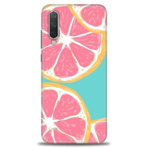 Xiaomi Mi 9 Lite Kılıf HD Baskılı Kılıf - Pembe Limon + Tam Ekran Koruyucu