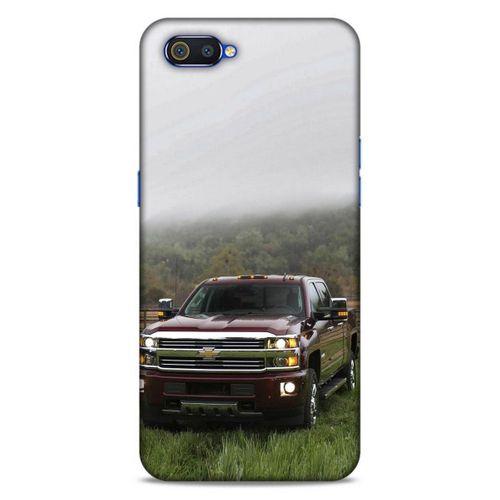 Lopard Oppo Realme C2 Uyumlu Kılıf PickUpX (35) Fit Design Kılıf Bordo