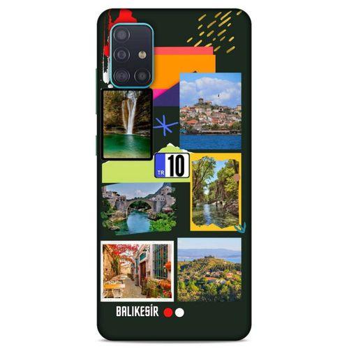 Lopard Samsung Galaxy A51 Uyumlu Kılıf Şehirli ※ (10) Balıkesir Full Koruma Kılıfı