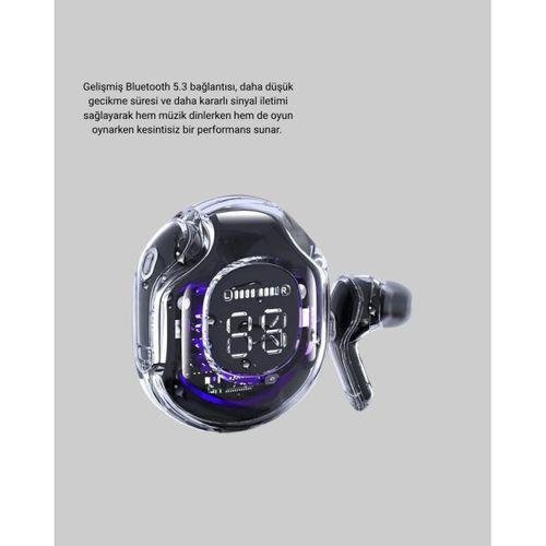 Bluetooth 5.3 Kablosuz Kulaklık Hifi Stereo Ve Ekstra Bass Dijital Ekranlı