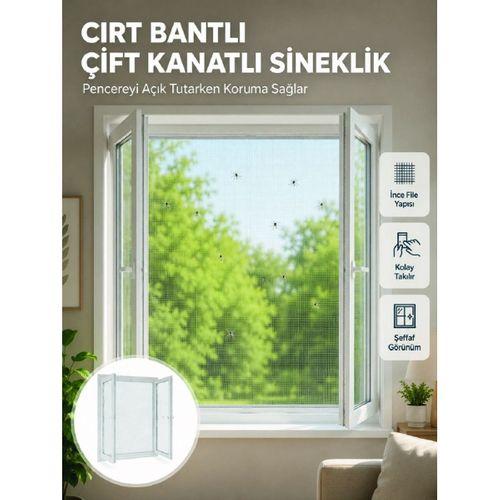 Pencere Ve Balkon İçin Çift Kanatlı Sinek Koruma Sinekliği