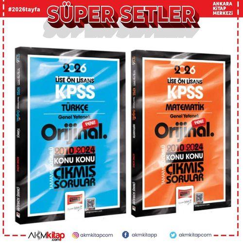 Yargı Yayınları 2026 KPSS Lise Ön Lisans Türkçe ve Matematik Konu Konu Çıkmış Sorular Seti 2 Kitap