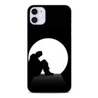 Apple Iphone 11 Kılıf Depresyon (46) Core Armor Kılıf Gri Cam Göbeği