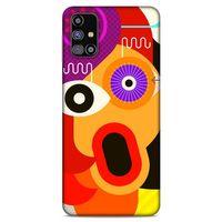 Lopard Samsung Galaxy M31s Uyumlu Kılıf Soyut Sanat (12) Desenli Koruyucu Silikon