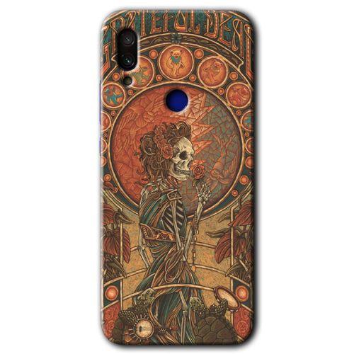 Redmi Note 7 Kılıf HD Desen Baskılı Arka Kapak - İskelet Aşk