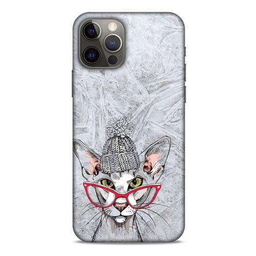 Animax Bereli Kedi Apple iPhone 12 Pro Kılıf Desenli Silikon