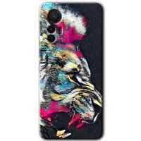 Xiaomi Mi 12 Lite HD Baskılı Kılıf + 9D Tam Ekran Koruyucu - Colorfull Aslan