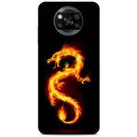 Xiaomi Redmi Poco X3 Kılıf Dragons (26) Tpu Silikon Kılıf Tatoo Ateş Ejderhası