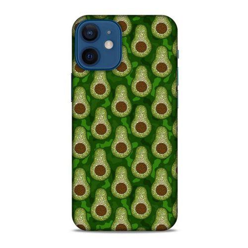 Frutix Avokado 02 Apple iPhone 12 Mini Kılıf Desenli Silikon