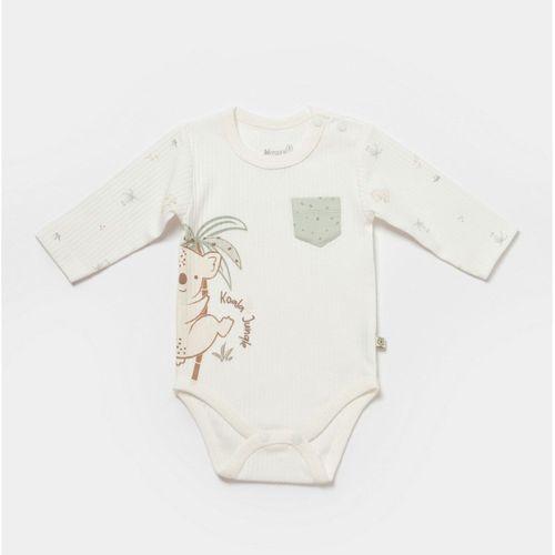 Bibaby Bibaby Biorganic Koala Jungle Uzun Kol Bebek Body 56969 Mint