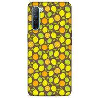 Frutix Turunç 01 Oppo Reno 3 Kılıf Desenli Silikon