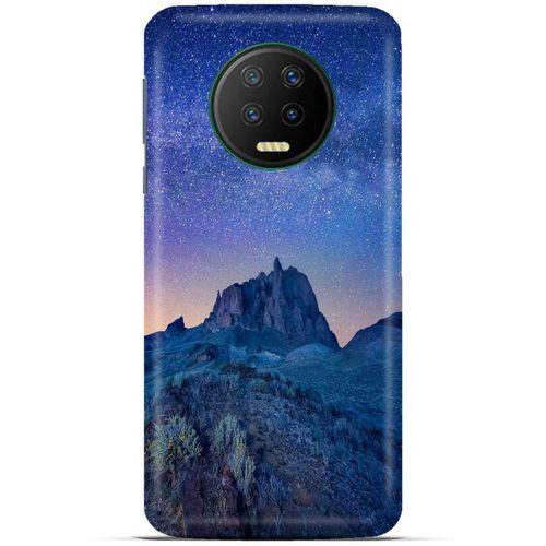 Lopard İnfinix Note 7 Uyumlu Kılıf Gece'S (40) Fit Silikon Kılıf Mavi Gece