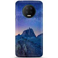 Lopard İnfinix Note 7 Uyumlu Kılıf Gece'S (40) Fit Silikon Kılıf Mavi Gece