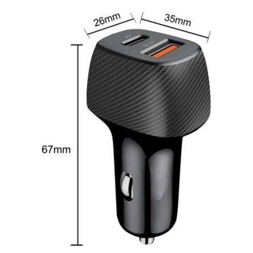 Araç İçi Hızlı Şarj Soketi 38w Oto Çakmaklık Type-c Araba Çakmaklık