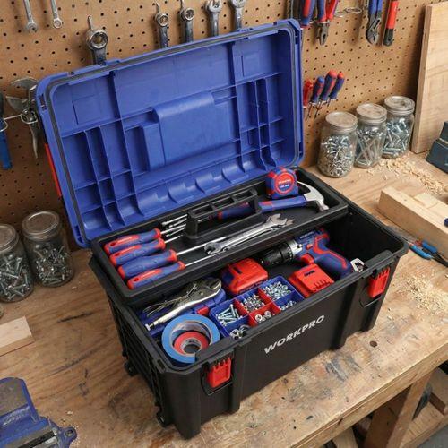 WORKPRO WP283031 38Lt 56x34x33cm Kilitli Profesyonel Takım Çantası