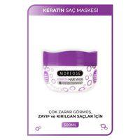 Keratin Saç Maskesi 500 ML - Yıpranmış Saçlar için - mrfs