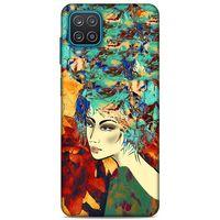 Lopard Samsung Galaxy A12 Uyumlu Kılıf Sürreal Yüzler ♀ (21) Koruyucu Kapak Baskılı