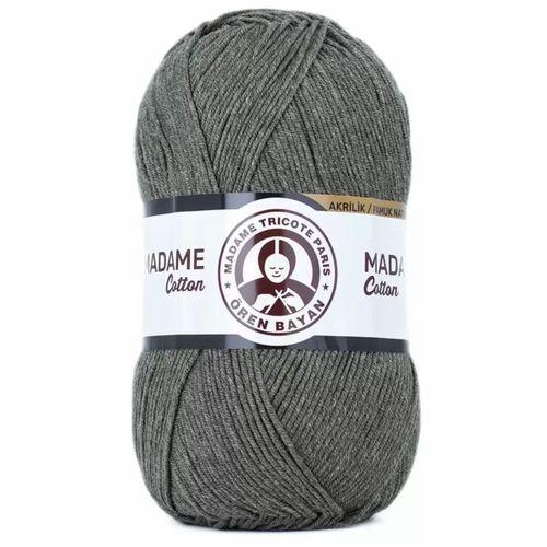 1 Adet Madame Cotton El Örgü İpi Yünü 100 gr 055 Yeşil - mudanis