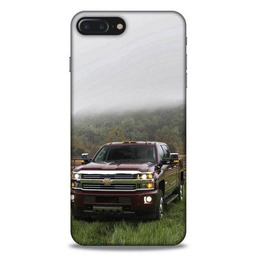 Lopard Apple Iphone 8 Plus Uyumlu Kılıf PickUpX (35) Fit Design Kılıf Bordo
