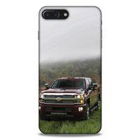 Lopard Apple Iphone 8 Plus Uyumlu Kılıf PickUpX (35) Fit Design Kılıf Bordo